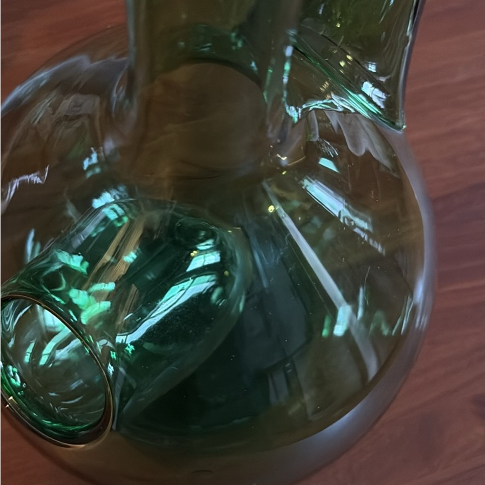 Green Glass Pitcher - Picture 6 of 6
